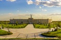 Uzbekistan, Tashkent - October 4, 2023: The territory of the park New Uzbekistan with Monument of Independence in the