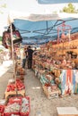 31.05.2021 Uzbekistan.Tashkent shop selling Uzbek souvenirs on the Corsu Royalty Free Stock Photo
