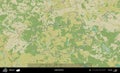 Uzda District outlined, Belarus. Topographic Humanitarian Royalty Free Stock Photo