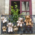 Uzes (France), hanged teddy bears