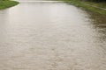 Uzh River in the city of Uzhgorod in Transcarpathia