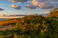 Uzhava.Latvia.Sunset on the Baltic Sea