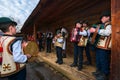 Group of kids singing hutsul carols