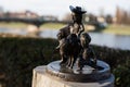 Uzhgorod, Ukraine- January 2, 2023: Buffalo Bill Wild West mini sculptures