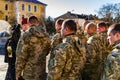 Solemn meeting of troops from the ATO zone in Uzhgorod