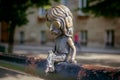 Uzhgorod, Ukraine, June 28, 2017: Mini sculpture of John Douglas