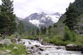 Uzunkol Karachay Cherkessia mountains Royalty Free Stock Photo