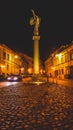 Uzupis at night, angel statue