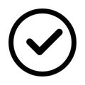 Check mark icon. vector graphic Royalty Free Stock Photo