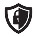 Vector shield icon. Security vector icon. Protection icon Royalty Free Stock Photo