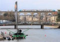 V&B Mayenne yacht in Laval after the round the world yacht race