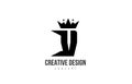 V black and white alphabet letter logo icon design with king crown and spikes. Template for company and business