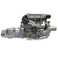 V16 Engine 3D rendering on white background Royalty Free Stock Photo