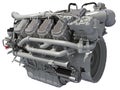 V8 Engine 3D rendering on white background