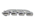 V8 Engine Exhaust Manifold 3D rendering on white background