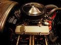 327 V8 Engine Hot Rod Rat Rod Bucket Roadster Royalty Free Stock Photo