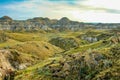 Views on a drive through the badlands. Dinosaur Provincial Park. Alberta Canada Royalty Free Stock Photo