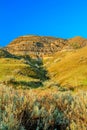 Views on a drive through the badlands. Dinosaur Provincial Park. Alberta Canada Royalty Free Stock Photo