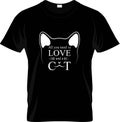 All You Need Is Love And A Cat - Cat Mom T shirt Design, Hand drawn vintage Royalty Free Stock Photo