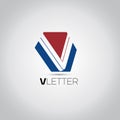 V Letter Vector Logo