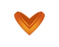 V letter heart logo template 1