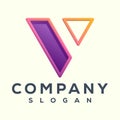 Awesome v letter logo design ready