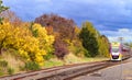 V line train in Aussie landscape