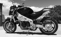 V4 retro motorcycle street fighter motorbike