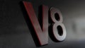 V8 sign