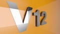 V12 sign Royalty Free Stock Photo