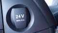 24v socket in the vehicle Royalty Free Stock Photo