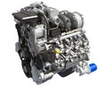 V8 Turbo Car Engine 3D rendering