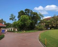 V Wong teak palace in Bangkok, Thailand