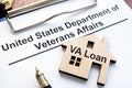 VA loan. US department of veterans affairs papers Royalty Free Stock Photo