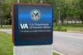 VA US Department of Veterans Affairs sign