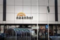 VAALS, NETHERLANDS - NOVEMBER 8, 2022: logo of Naanhof on their local restaurant in Vaals. Naanhof is a dutch chain of restaurants