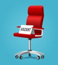 Vacancy chair concept illustration Royalty Free Stock Photo