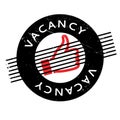 Vacancy rubber stamp