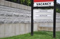 Vacancy Sign Royalty Free Stock Photo