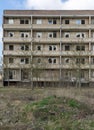 Vacant, abandoned apartment block in Stendal