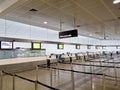 Vacant Airline Checkin Terminals Royalty Free Stock Photo