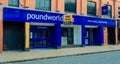 Vacant and closed Poundworld shop in Chester Royalty Free Stock Photo