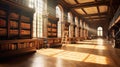 vacant empty library Royalty Free Stock Photo