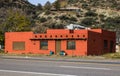 Vacant Orange Southwest Style Architecture