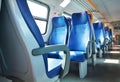 Vacant seats and Italian train Royalty Free Stock Photo