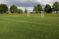 Vacant Soccer Pitch Royalty Free Stock Photo