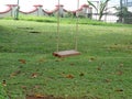 Vacant swing in a park