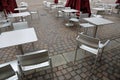 Vacant table in the cafe Royalty Free Stock Photo