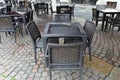 Vacant table in the cafe Royalty Free Stock Photo