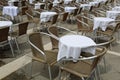 Vacant table in the cafe Royalty Free Stock Photo